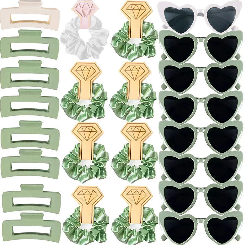 Bridesmaid Heart Sunglasses & Hair Accessories Set Accessories Luxurious Weddings