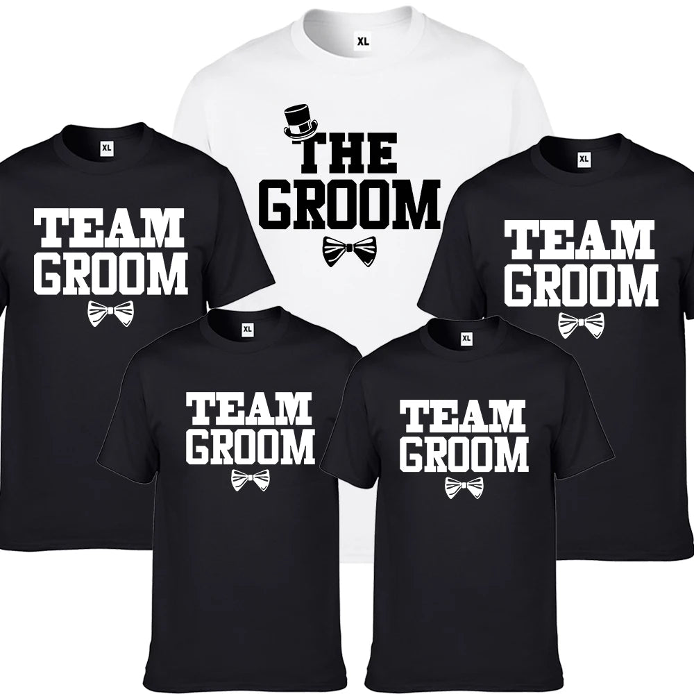 Team Groom T-Shirt for Wedding Party Fun Luxurious Weddings