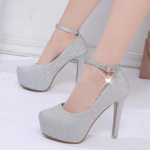 Stunning High Heel Wedding Shoes for Brides - 12cm Platform, Bridal heels Luxurious Weddings