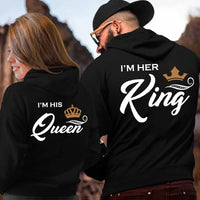 King & Queen Couple Hoodies Set Luxurious Weddings