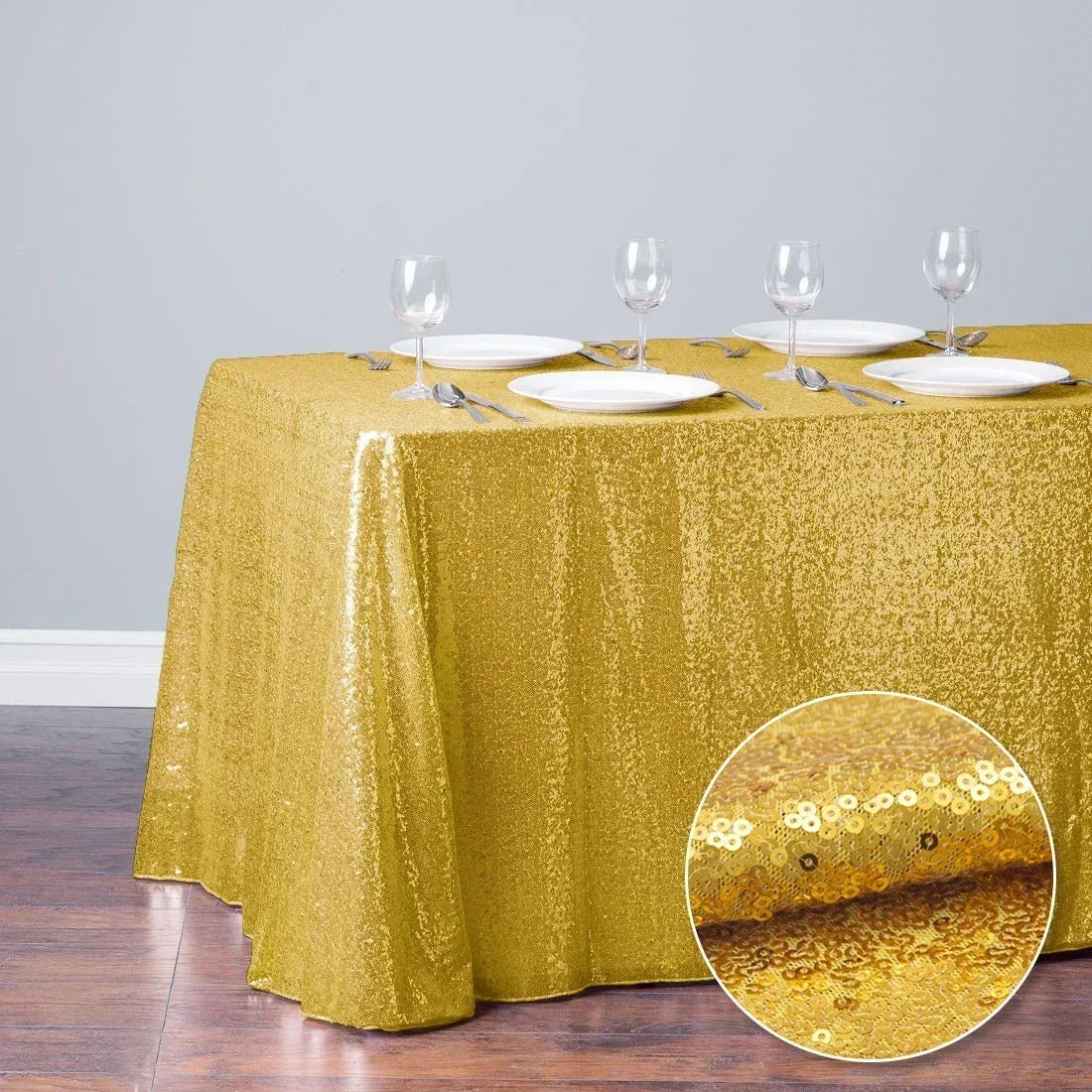 Rectangle Sequin Tablecloth Tablecloth Luxurious Weddings