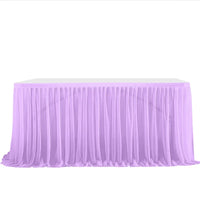 Elegant 6/9FT Party Table Skirt table skirt Luxurious Weddings