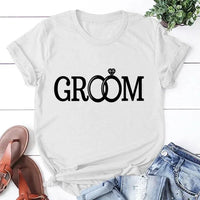 Couple's Wedding T-Shirt – Bride & Groom Design Couples Tshirts Luxurious Weddings