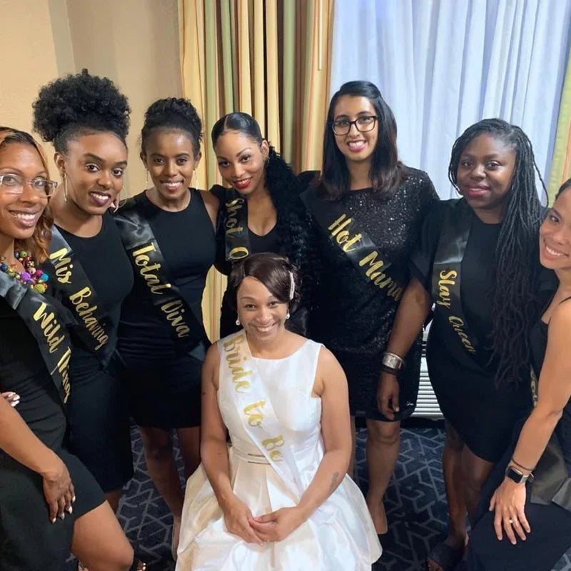 Stylish Bachelorette Party Sash for Bridesmaids Sashes Luxurious Weddings