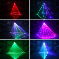 a series of images showing different colored lights