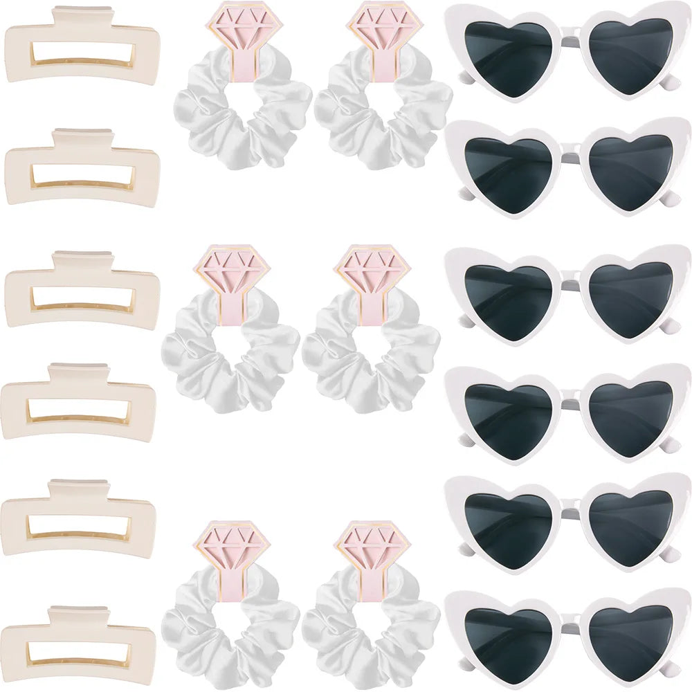 Bridesmaid Heart Sunglasses & Hair Accessories Set Accessories Luxurious Weddings