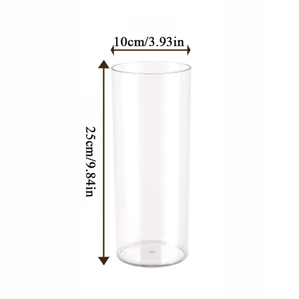 Unbreakable Acrylic Cylinder Flower Vase vases Luxurious Weddings