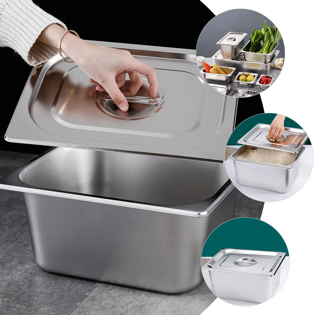 Stainless Steel Buffet Food Container Pan Serveware Luxurious Weddings