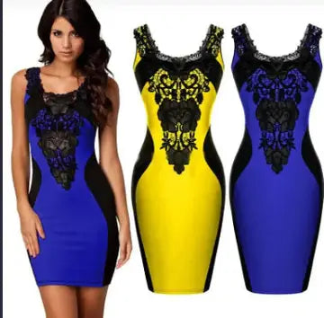 Gothic Embroidered Sleeveless Dress