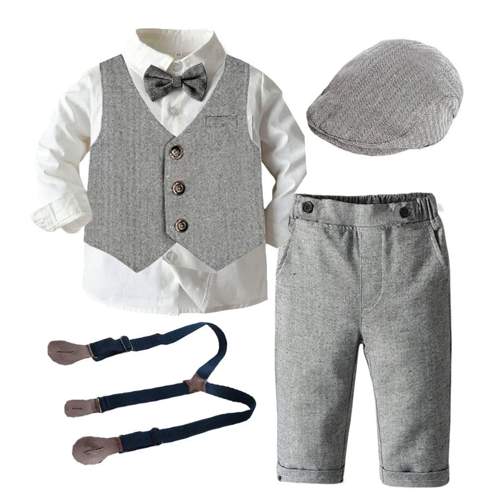 Toddler Formal Suit Set for Boys - 1-6 Years Outfit Luxurious Weddings