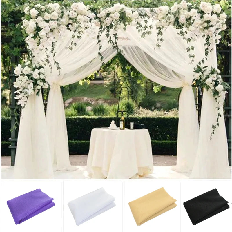 Wedding Organza Roll Sheer Crystal Tulle Fabric Wedding Draping Luxurious Weddings