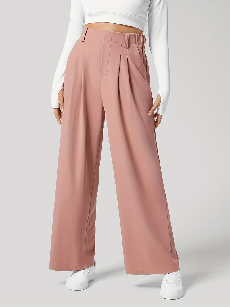 Wide Leg Pants with Pockets Pants Luxurious Weddings
