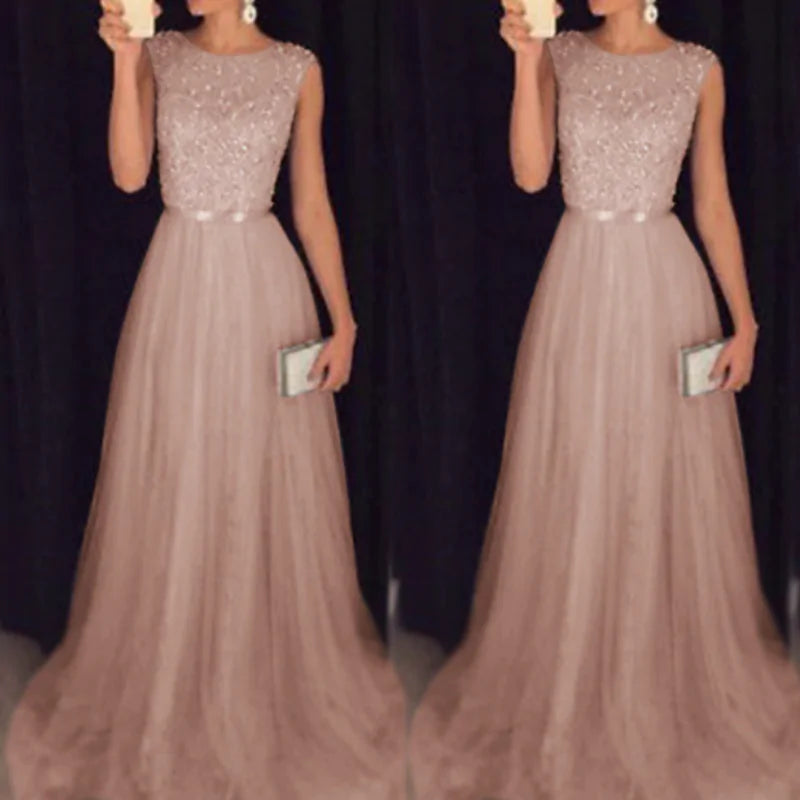 Elegant Prom Gowns Sequin Dress Luxurious Weddings