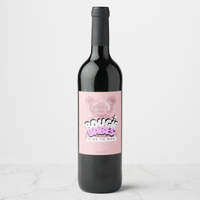 Bachelorette wine bottle featuring Bougee Babes label with playful Miss to Mrs design for a fun celebration.