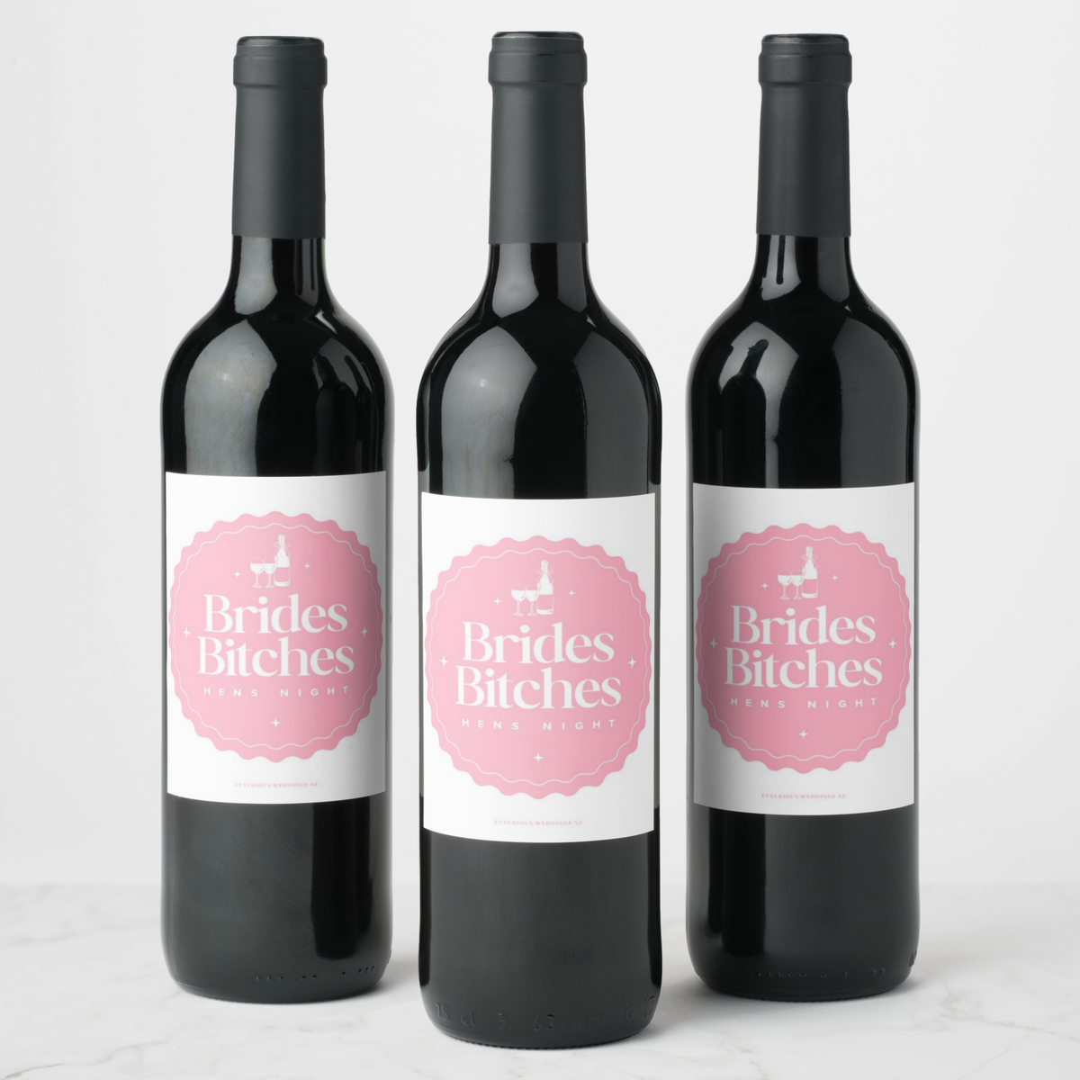 Bachelorette Wine Labels | Brides Bitchs Wine Labels Luxurious Weddings