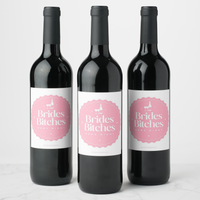Bachelorette Wine Labels | Brides Bitchs Wine Labels Luxurious Weddings