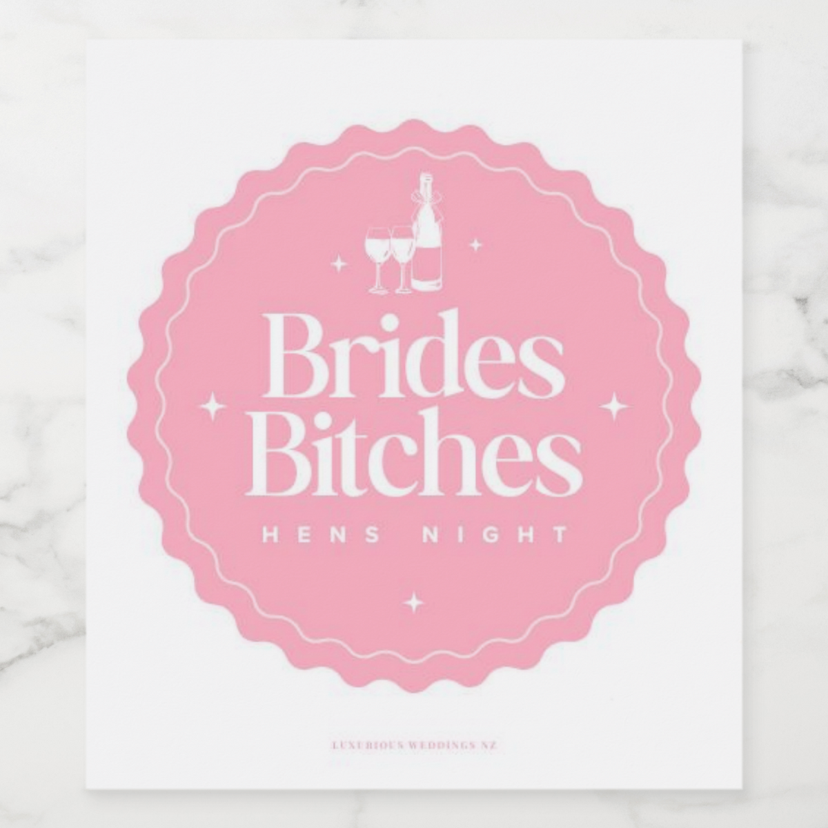 Bachelorette Wine Labels | Brides Bitchs Wine Labels Luxurious Weddings