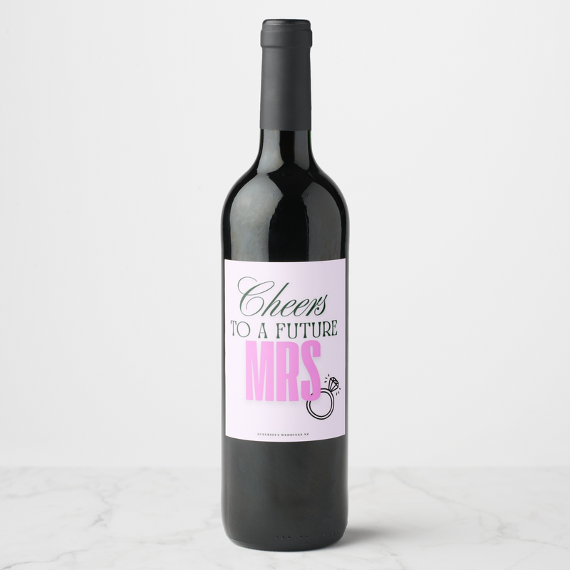 Bachelorette Wine Labels | Cheers To a Wine Labels Luxurious Weddings
