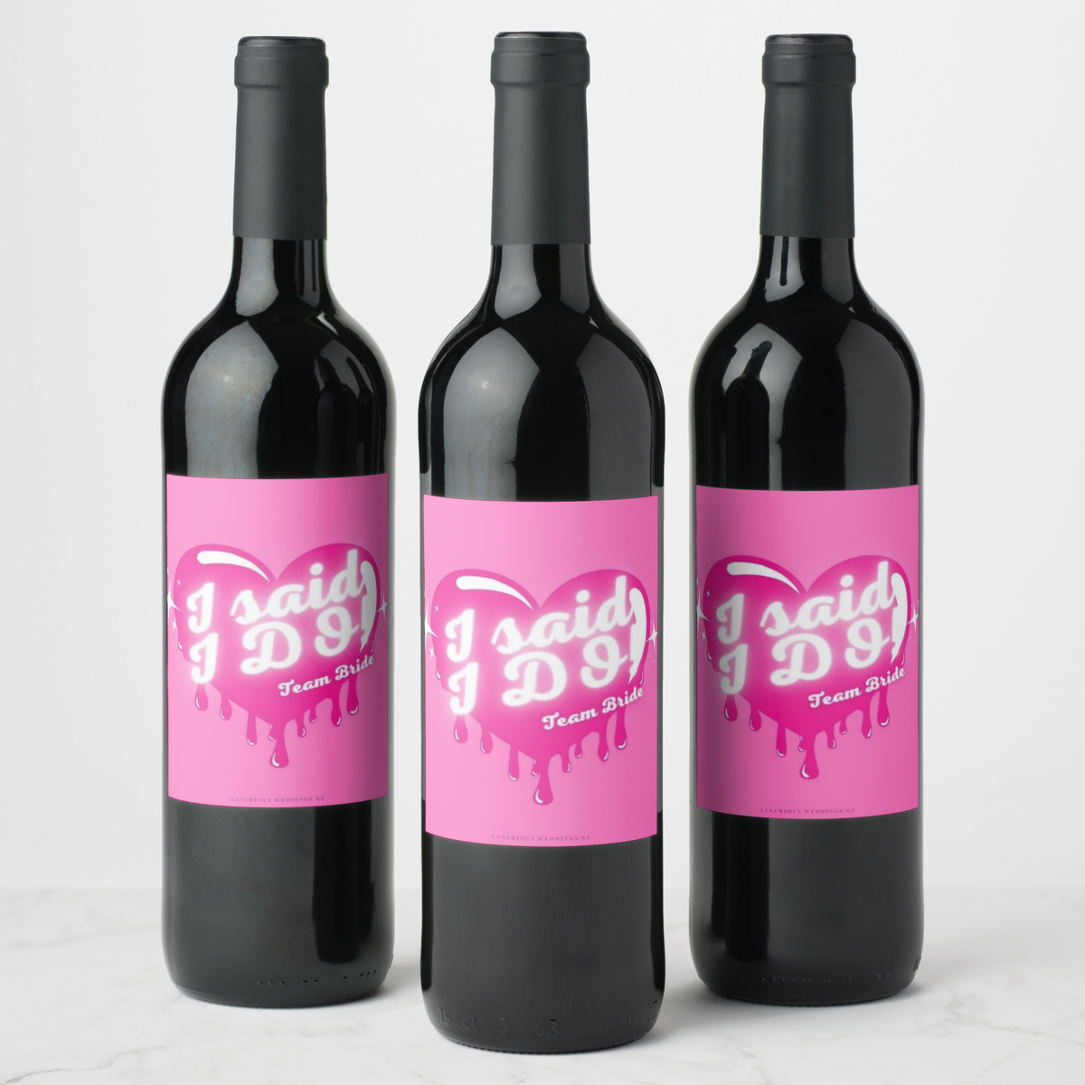 Bachelorette Wine Labels | isaid Wine Labels Luxurious Weddings