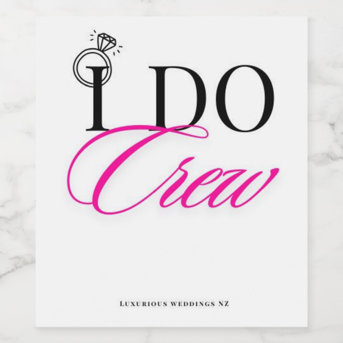 Bachelorette Wine Labels | I Do Crew Wine Labels Luxurious Weddings