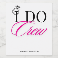 Bachelorette Wine Labels | I Do Crew Wine Labels Luxurious Weddings