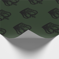 Black Crowns Premium Wrapping Paper wrapping Paper Luxurious Weddings