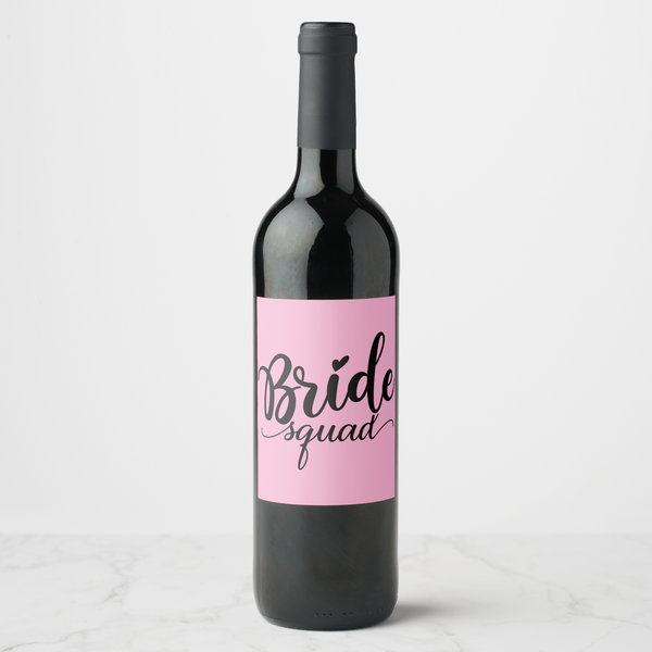 Bride Squad Wine Labels