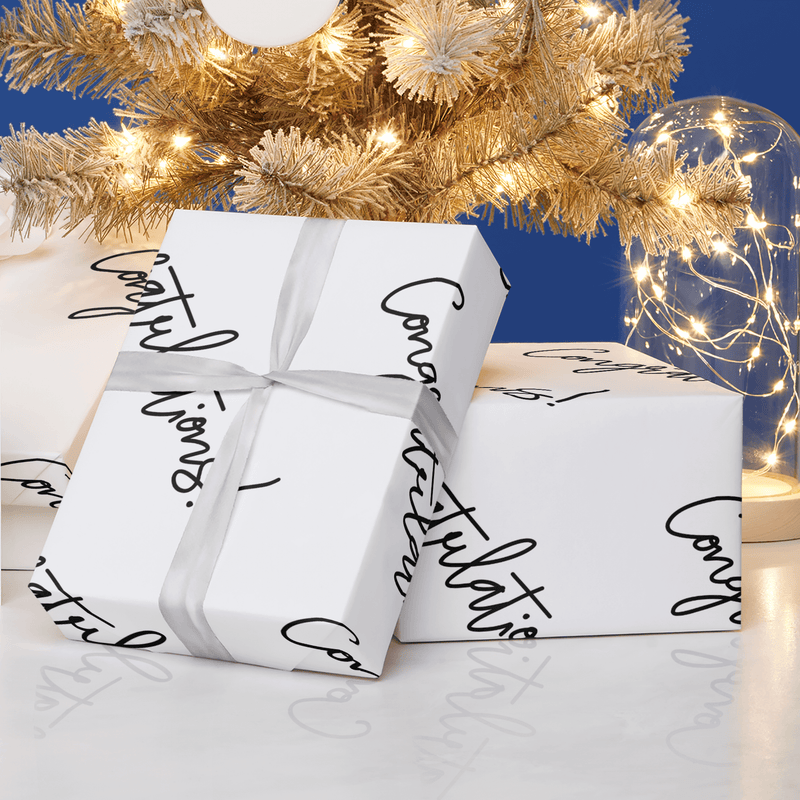 Congratulations Premium Wrapping Paper wrapping Paper Luxurious Weddings