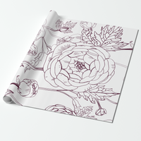 Flowers Premium Wrapping Paper wrapping Paper Luxurious Weddings