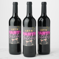Bachelorette Party Wine Labels Wine Labels Luxurious Weddings