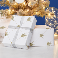 Gold Crowns Premium Wrapping Paper wrapping Paper Luxurious Weddings