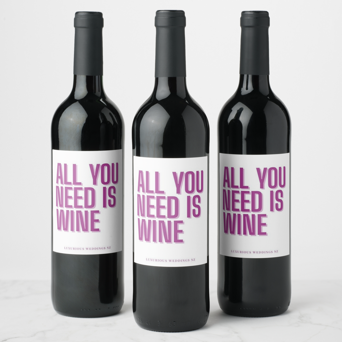 Bachelorette Wine Labels| All you Need Wine Labels Luxurious Weddings