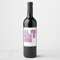 Bachelorette Wine Labels| All you Need Wine Labels Luxurious Weddings