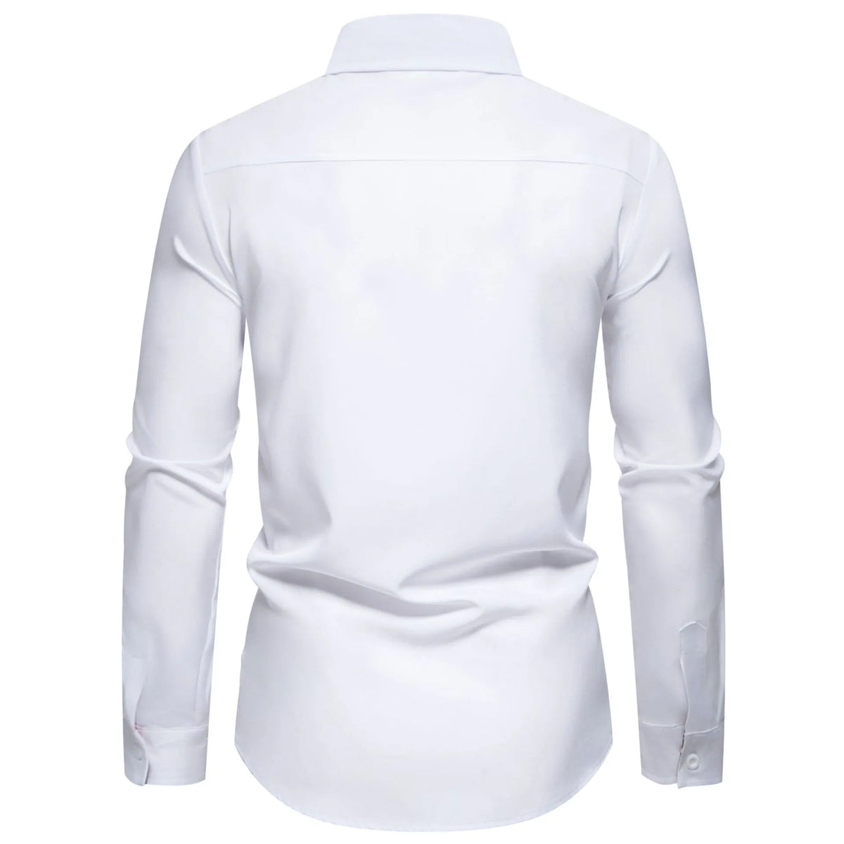Men's Casual Button-Down Shirt with Cuff Detail mens shirt Luxurious Weddings