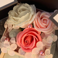 Mothers Day Gift Pink Double Door Rose Gift Box Jewelry Creative Decorate Boxs Luxurious Weddings