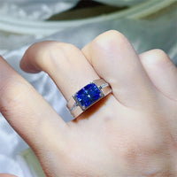 2 Carat Moissanite 925 Sterling Silver Ring Men's Ring Luxurious Weddings