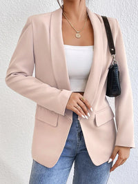 Shawl Collar Long Sleeve Blazer Blazer Luxurious Weddings