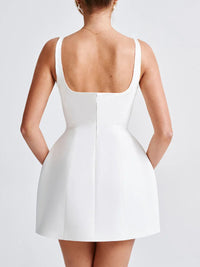 Devine Scoop Neck Wide Strap Mini Dress Mini dress Luxurious Weddings