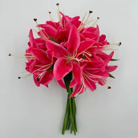 Artificial Lilies – Bulk | Red Artificial Lillies Luxurious Weddings