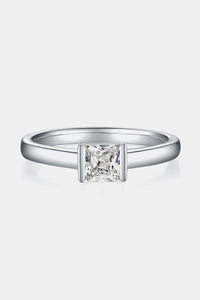 Moissanite 925 Sterling Silver Solitaire Ring Luxurious Weddings