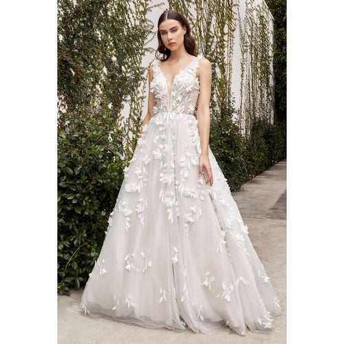 Floral Appliqued Wedding Ball Gown Wedding Dress Luxurious Weddings