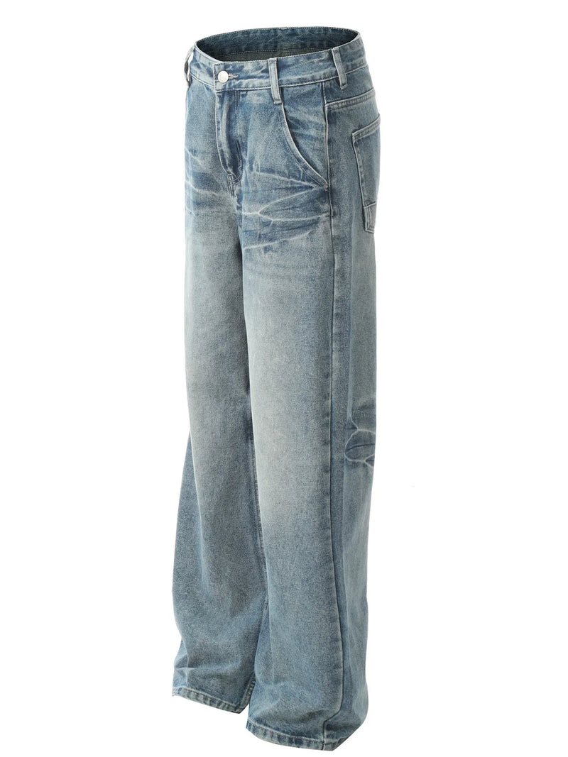 Men's Wide Leg High Waist Jeans Jeans Luxurious Weddings