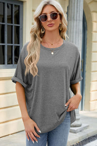 Round Neck Half Sleeve T-Shirt Tops/Blouses & Shirts Luxurious Weddings