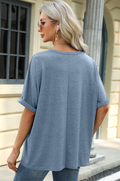 Round Neck Half Sleeve T-Shirt Tops/Blouses & Shirts Luxurious Weddings