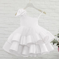 Children's Wedding Dress Girls One-shoulder Show Princess Fluffy Luxurious Weddings