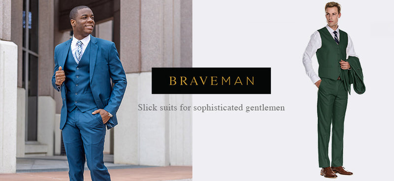 Classic Fit Two-Piece Suit - Black Men's Suit Luxurious Weddings