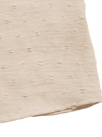 Swiss Dot Cutout Button Down Shirt Blouses Luxurious Weddings