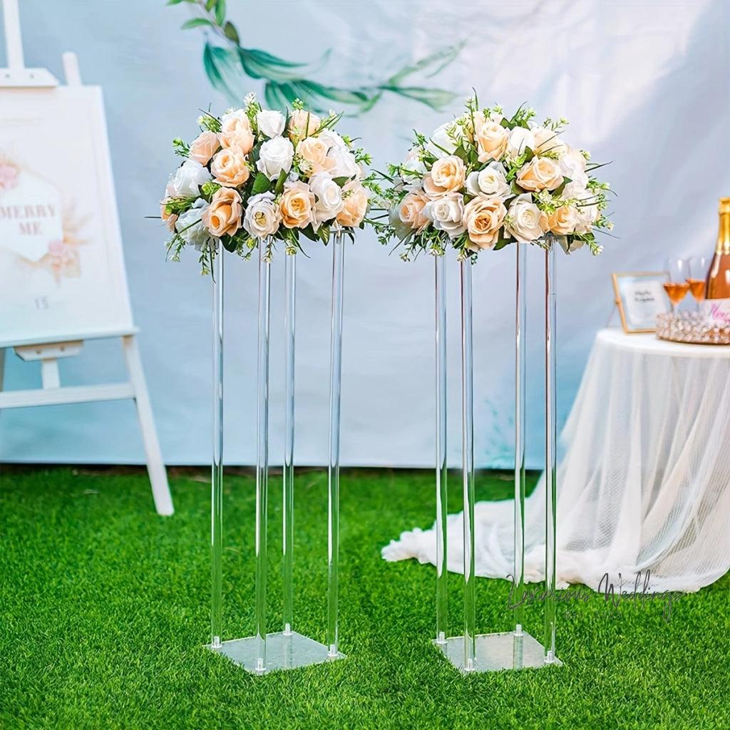 Acrylic Flower Stand and Ball Set - Perfect for Weddings - Luxurious Weddings