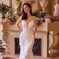 Gemma Fitted Lace Wedding Gown Wedding Dress Luxurious Weddings