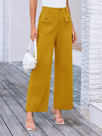 High Waist Wide Leg Pants Pants Luxurious Weddings
